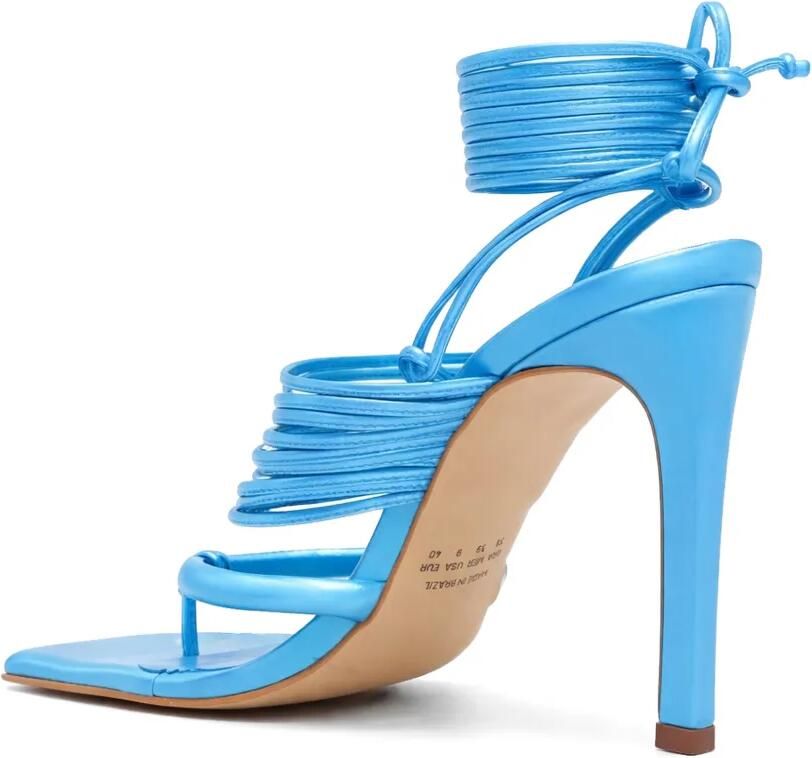 Amir Slama Sandalen met meerdere bandjes en striksluiting Blauw - Foto 2
