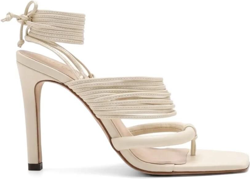 Amir Slama Sandalen met striksluiting Beige