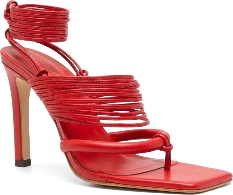 Amir Slama Sandalen met striksluiting Rood - Foto 2