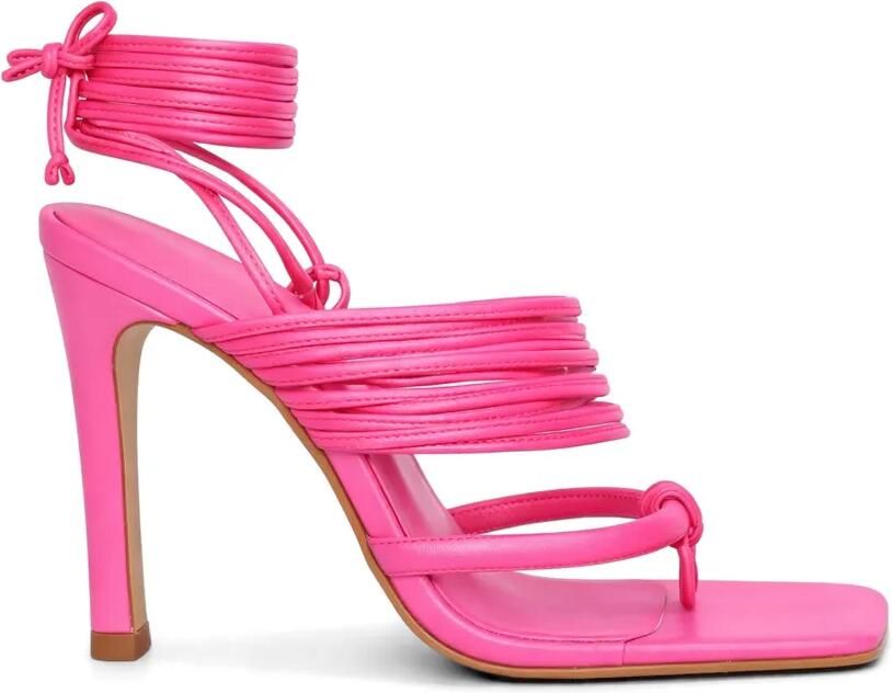 Amir Slama Sandalen met striksluiting Roze
