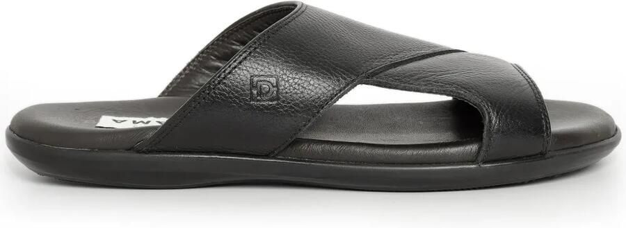 Amir Slama Slippers van imitatieleer Zwart