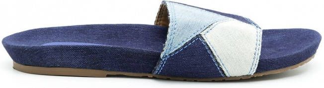 Amir Slama Denim slippers Blauw