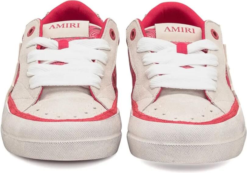 AMIRI Bandana Skate sneakers met paisley-print Rood
