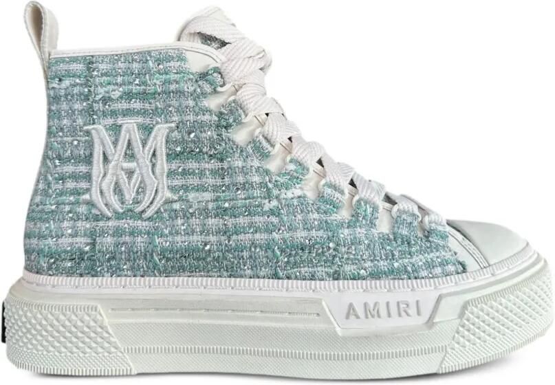 AMIRI Bouclé Court sneakers verfraaid met kristallen Blauw
