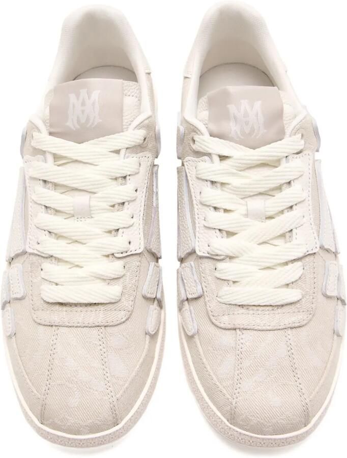 AMIRI Canvas sneakers met skeletdetail Beige - Foto 2