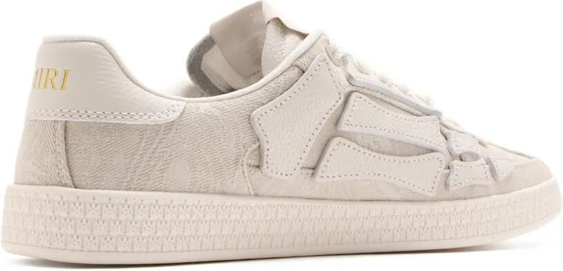 AMIRI Canvas sneakers met skeletdetail Beige - Foto 4