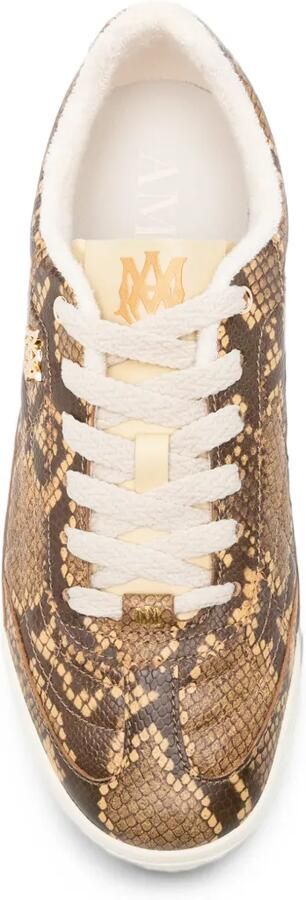 AMIRI Coastline sneakers met python-effect Bruin