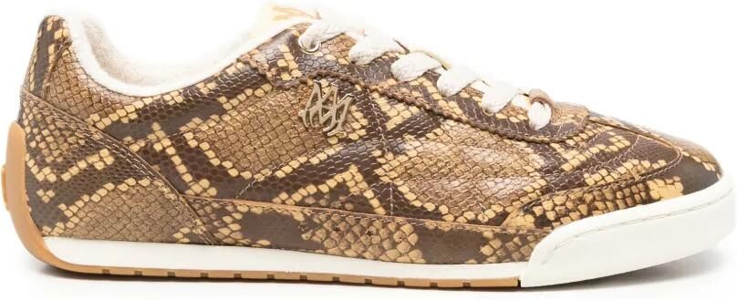 AMIRI Coastline sneakers met python-effect Bruin - Foto 4