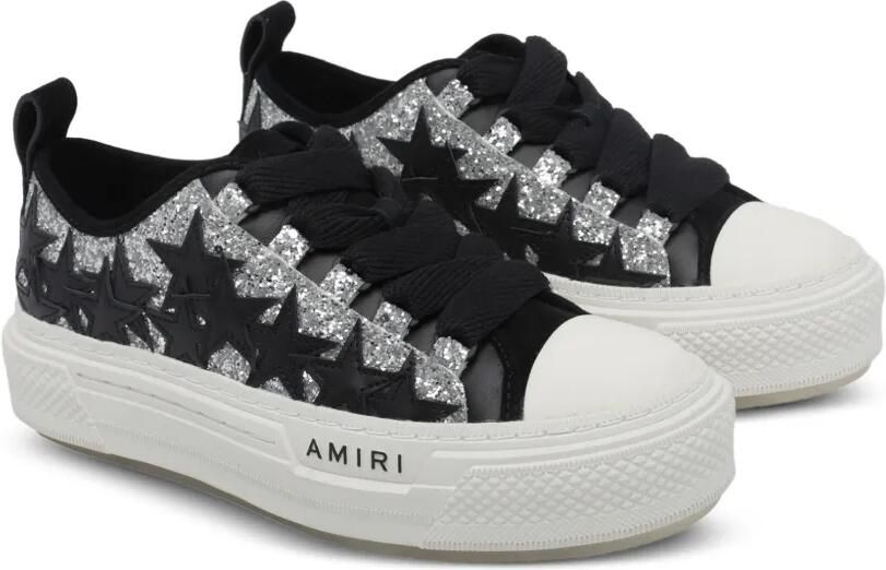 AMIRI Court low-top sneakers met glitter sterren Grijs