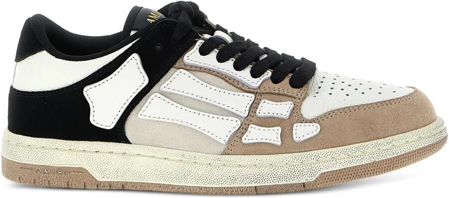 AMIRI Distressed Skel leren sneakers Beige