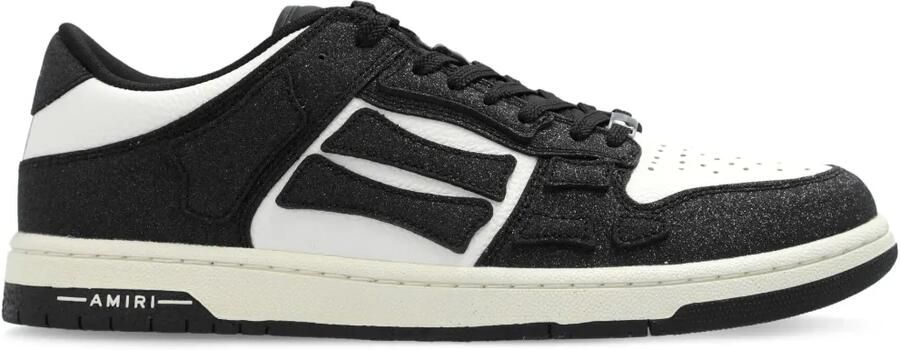 AMIRI Glanzende Skel Top Low sneakers Zwart