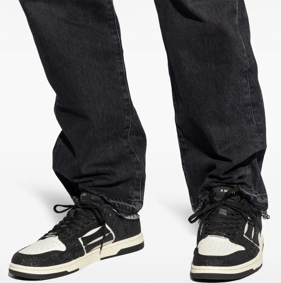 AMIRI Glanzende Skel Top Low sneakers Zwart - Foto 2