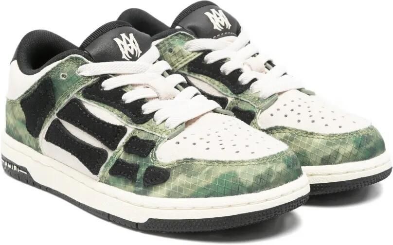 AMIRI KIDS Camouflage sneakers met vlakken Groen