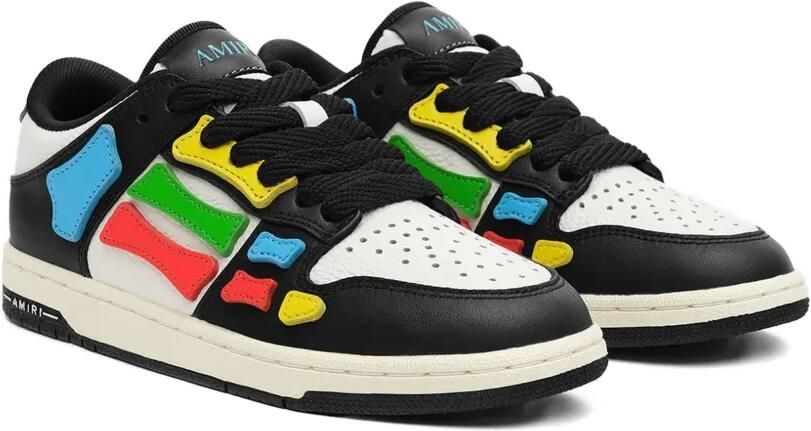 AMIRI KIDS Skel sneakers met vlakken Zwart