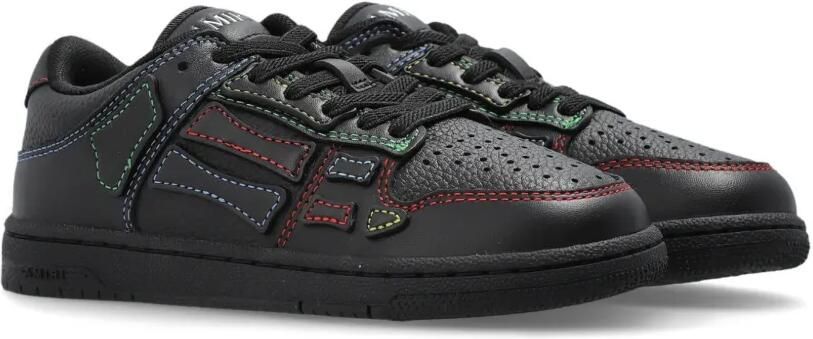 AMIRI KIDS Skel Top sneakers met contrasterende stiksels Zwart