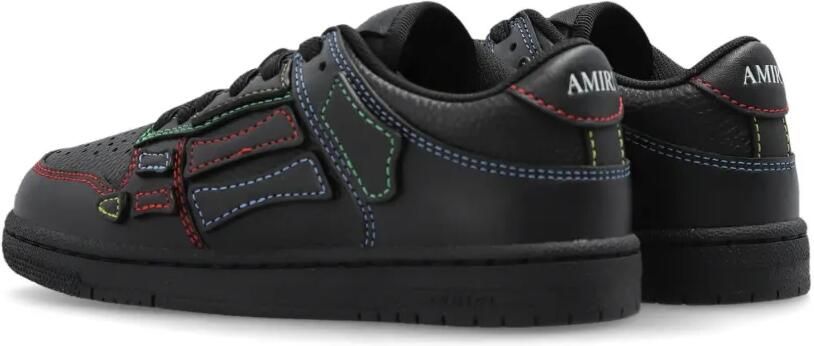 AMIRI KIDS Skel Top sneakers met contrasterende stiksels Zwart - Foto 4