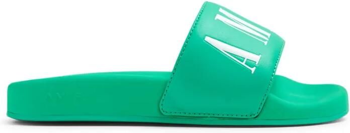 AMIRI KIDS Slippers met logoprint Groen