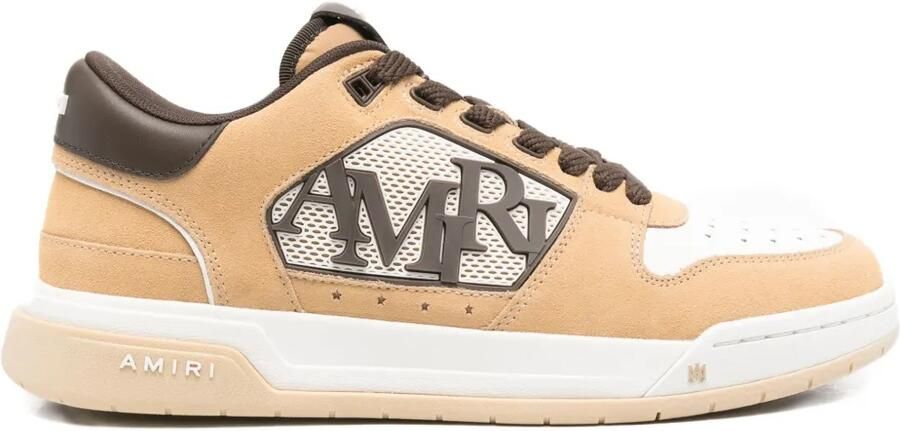 AMIRI Leren sneakers met logopatch Bruin