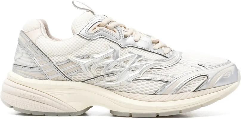 AMIRI M-Tech sneakers van metallic leer Wit