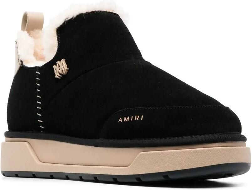 AMIRI Malibu lammy enkellaarzen Zwart