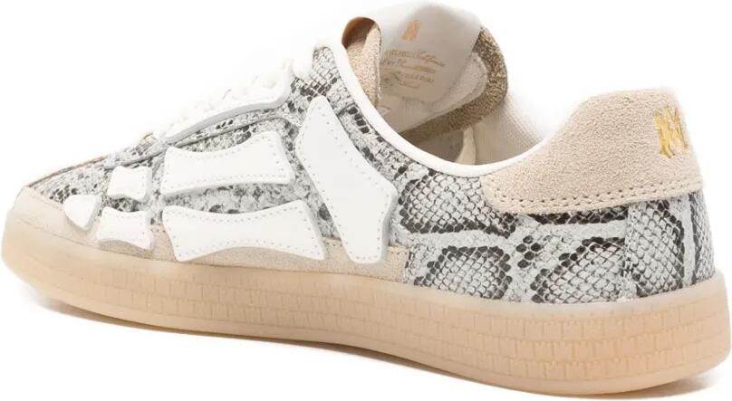 AMIRI Pacific Bones sneakers met slangenpatroon Beige - Foto 2