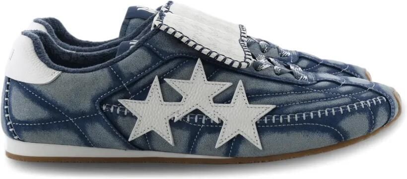 AMIRI Pacific Flat sneakers met patchwork Blauw