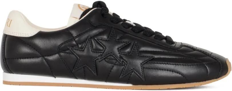 AMIRI Pacific Flat Star gewatteerde leren sneakers Zwart