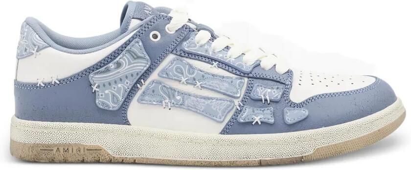 AMIRI Skel bandana skeleton low-top sneakers Blauw