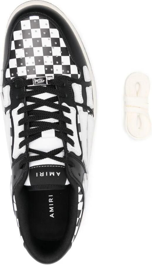 AMIRI Skel Top Low geruite sneakers Zwart - Foto 2
