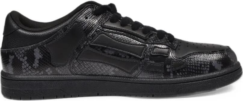 AMIRI Skel top-low python-print leather sneakers Zwart