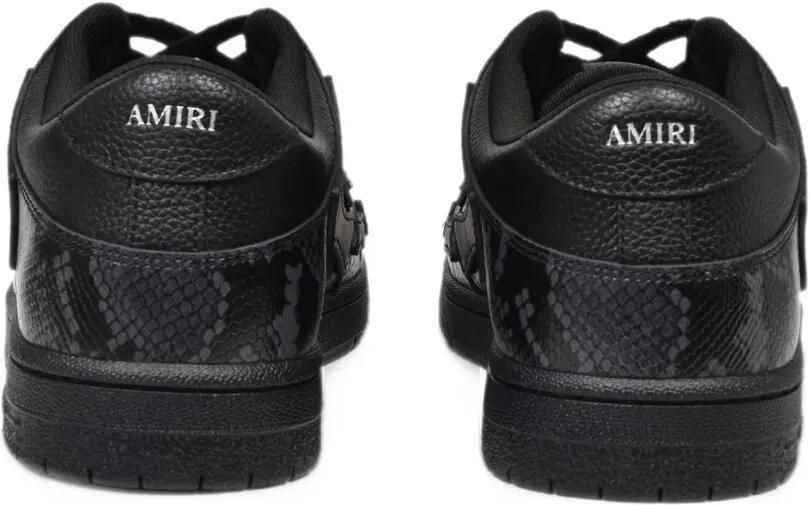 AMIRI Skel top-low python-print leather sneakers Zwart - Foto 3