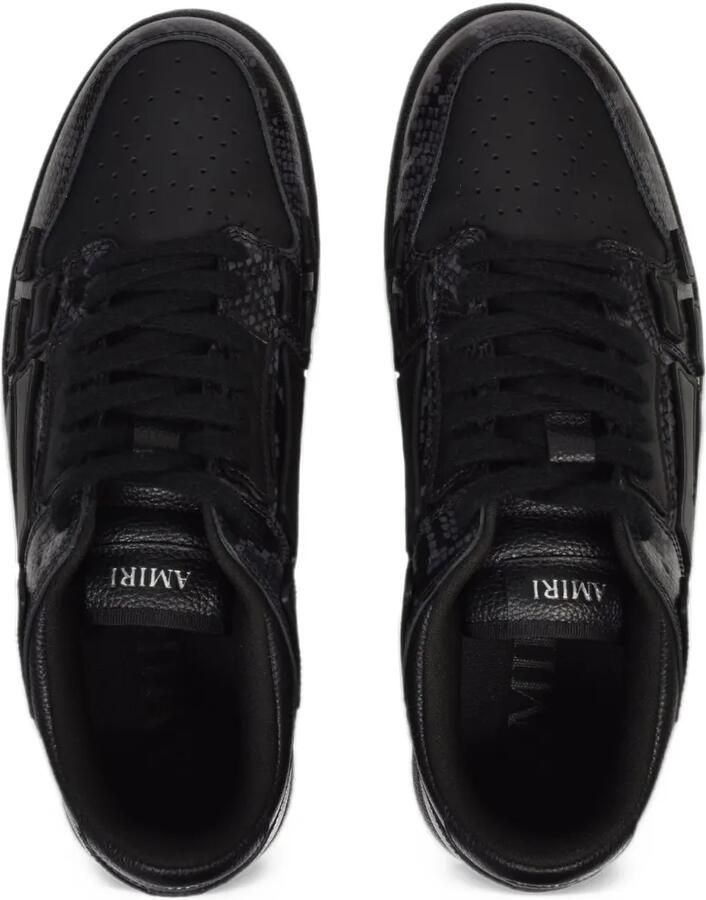AMIRI Skel top-low python-print leather sneakers Zwart - Foto 2