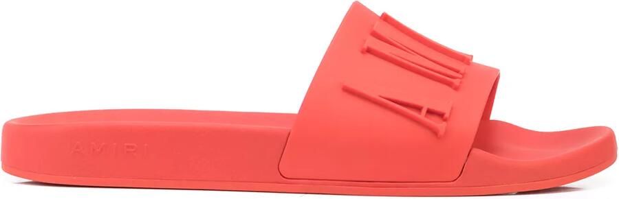 AMIRI Slippers met logo-reliëf Rood