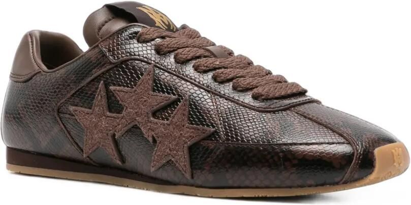 AMIRI Sneakers met ster-patch en python-effect Bruin - Foto 2