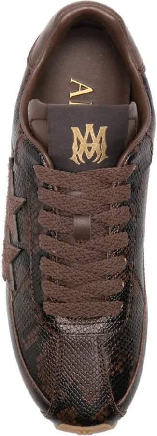 AMIRI Sneakers met ster-patch en python-effect Bruin - Foto 4