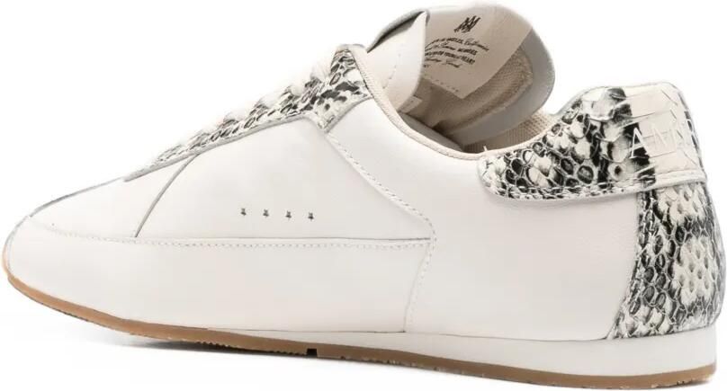 AMIRI Sneakers met ster-patch en python-effect Wit