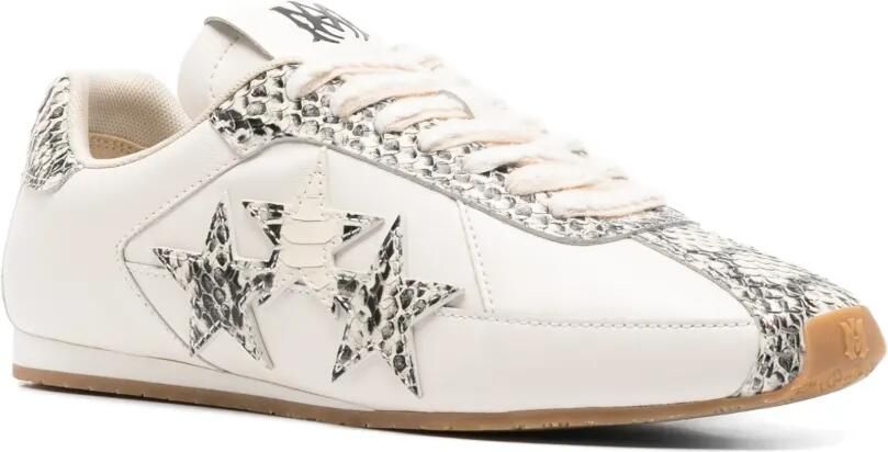 AMIRI Sneakers met ster-patch en python-effect Wit - Foto 2
