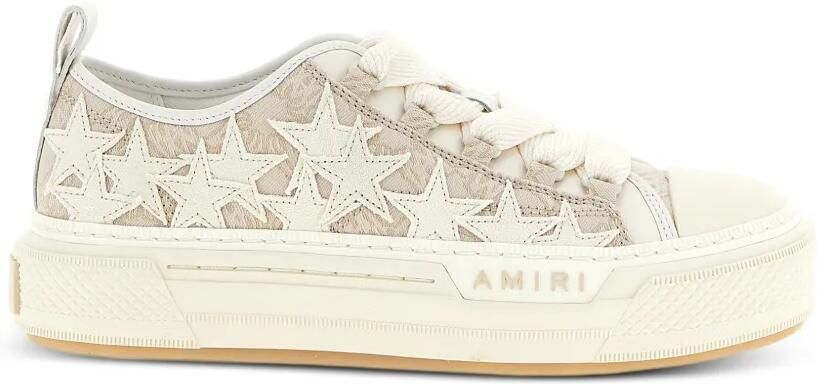AMIRI Star court sneakers met monogram Beige
