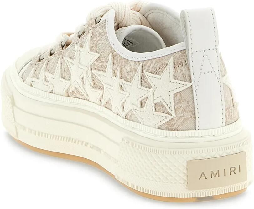 AMIRI Star court sneakers met monogram Beige - Foto 3
