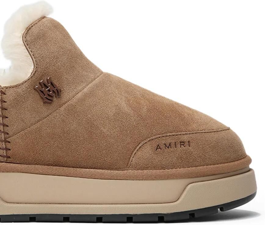 AMIRI Suède laarzen met logo Beige - Foto 2