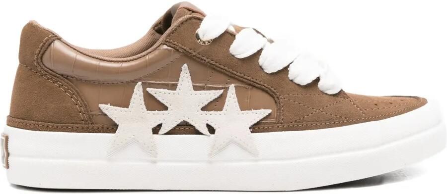 AMIRI Suède sneakers verfraaid met ster Bruin