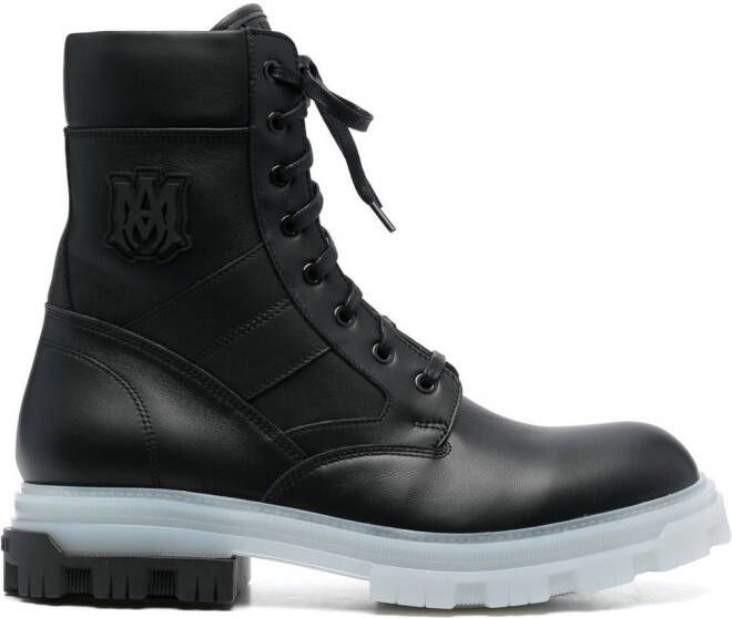 AMIRI Combat boots met logopatch Zwart