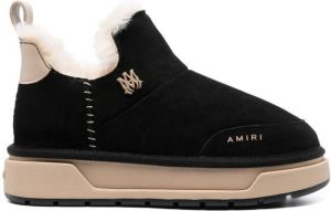 AMIRI Enkellaarzen met logoplakkaat Zwart