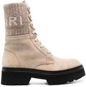 AMIRI Laarzen met logo jacquard Beige