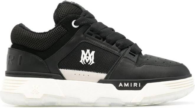 AMIRI MA-1 leren sneakers met vlakken Zwart