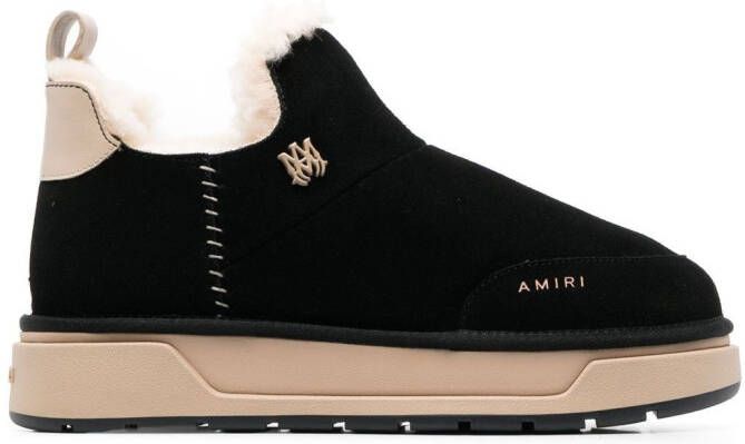 AMIRI Malibu lammy enkellaarzen Zwart