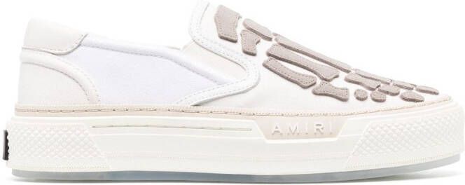 AMIRI Skel Toe slip-on sneakers Wit