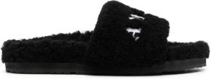 AMIRI Slippers met logoprint Zwart