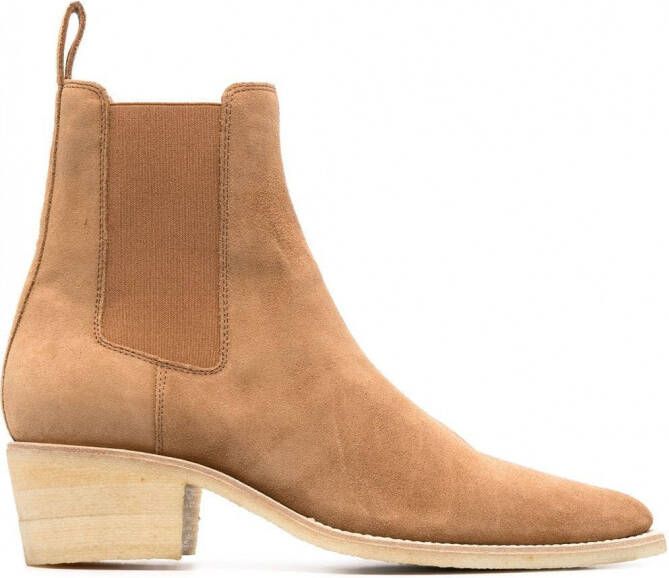 AMIRI Suède enkellaarzen Beige