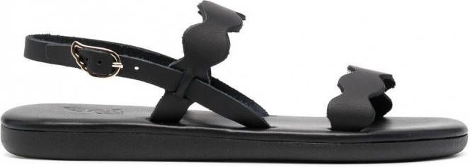 Ancient Greek Sandals Afro sandalen met bandje Zwart